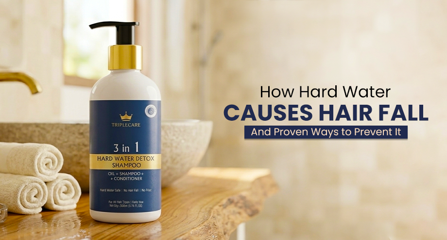 Hard Water Causes Hair Fall