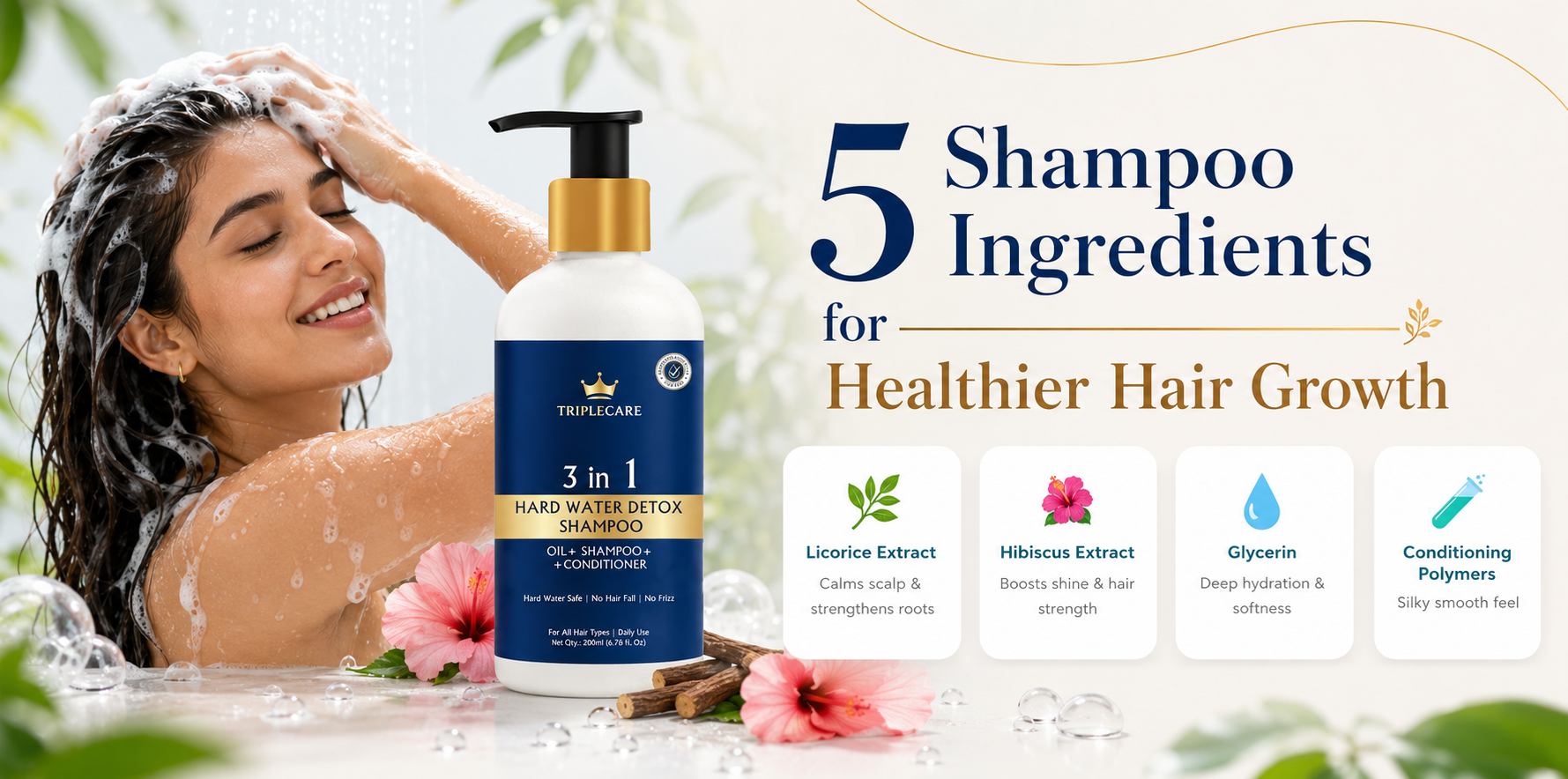 5 shampoo ingredients for healthier hair growth