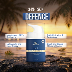 TripleCare 3-in-1 Derma Face Defence+ (Moisturizer + Sunscreen + Anti Acne)